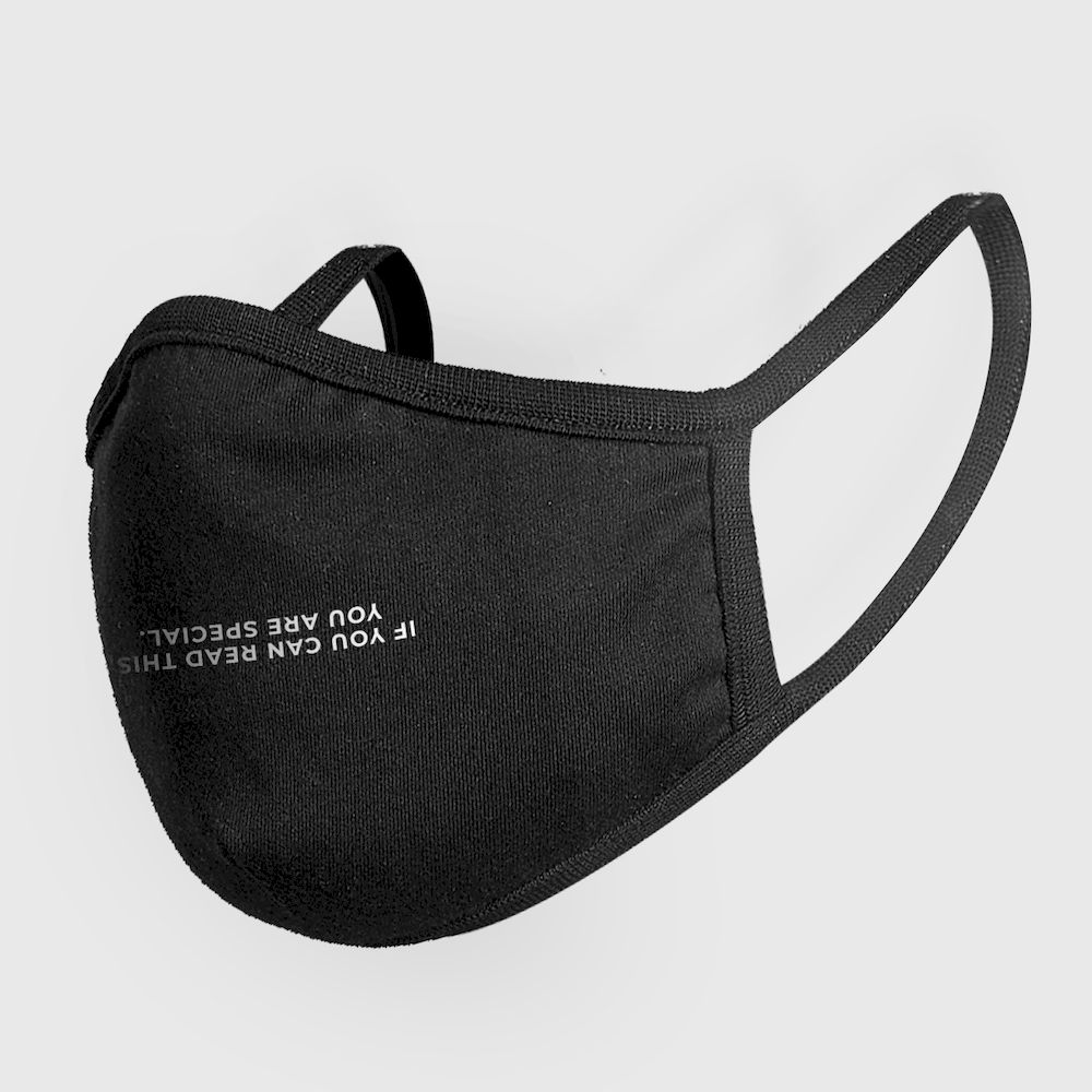 Mister Tee Read This Unisex Face Mask Black