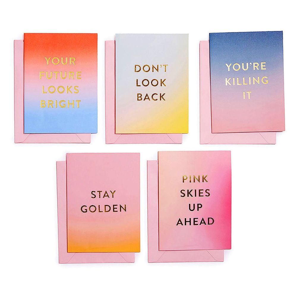 Ban.do Foldover Greeting Cards Good Vibes (Set of 10)