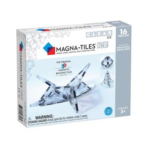 Magna Tiles Clear Colours Ice Magnetic Toys (16 Piece Set)