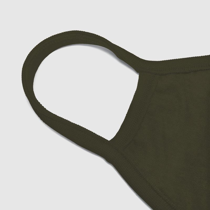 Mister Tee Cotton Face Mask Olive
