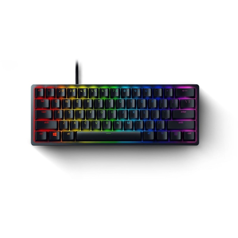Razer Huntsman Mini 60 Gaming Keyboard  - Linear Optical Switch Red - Black (US English)