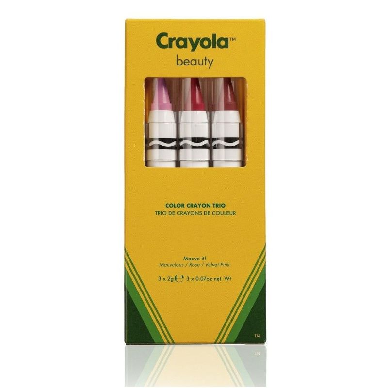 Crayola Beauty Crayon Trio Mauve It! - Mauvelous/Rose/Velvet Pink