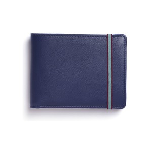 Carre Royal Portefeuille Porte-Carte Avec Monnaie Leather Wallet Blue