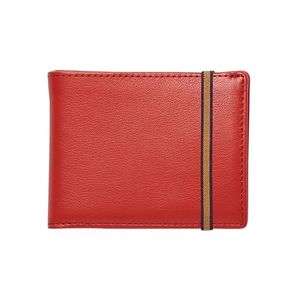 Carre Royal Portefeuille Porte-Carte Avec Monnaie Leather Wallet Red