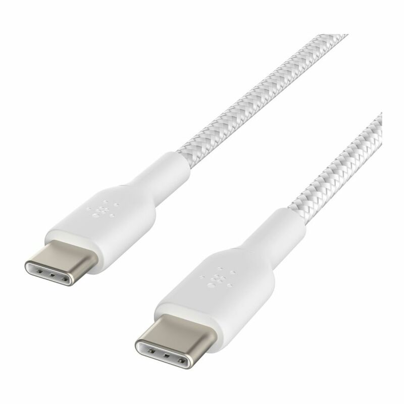Belkin BoostCharge Braided USB-C to USB-C Cable 1m - White