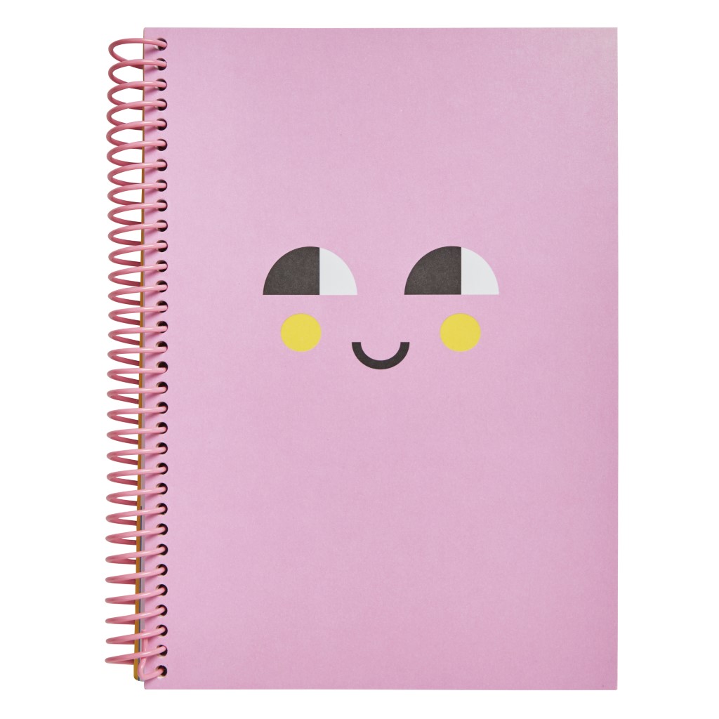 Kikki.K A5 Everyday Spiral Notebbook Smile Musk Pink