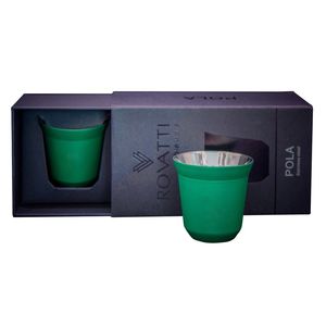 Rovatti Pola Stainless Steel Cup Green 85ml