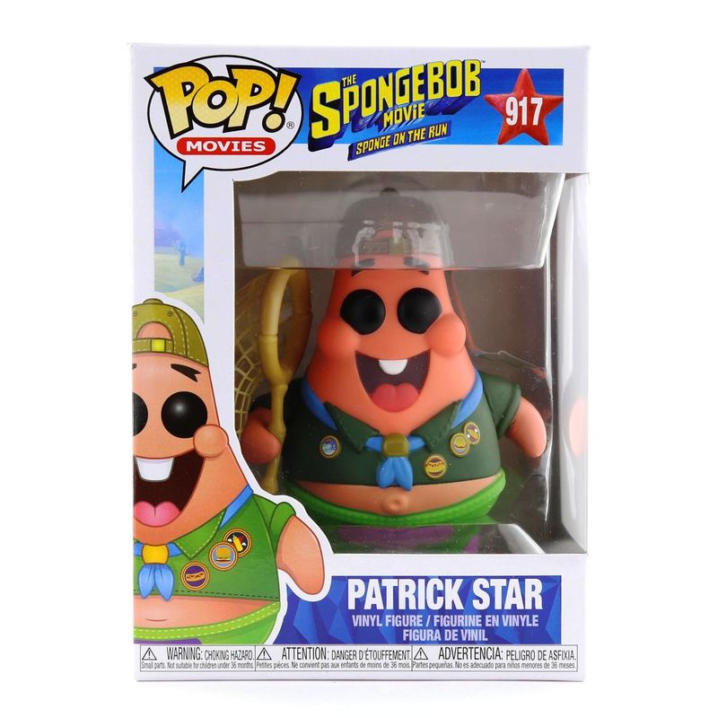 Funko Pop Animation the Spongebob Movie Patrick Star in Camping Gear Vinyl Figure