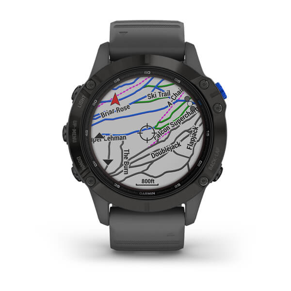 Garmin Fenix 6 Pro Solar Edition 47mm Slate Grey with Black Band Smartwatch