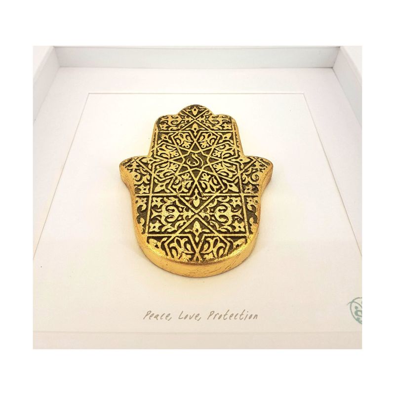 Sea & Sol Fatima Hand Golden Arabesque Art Work