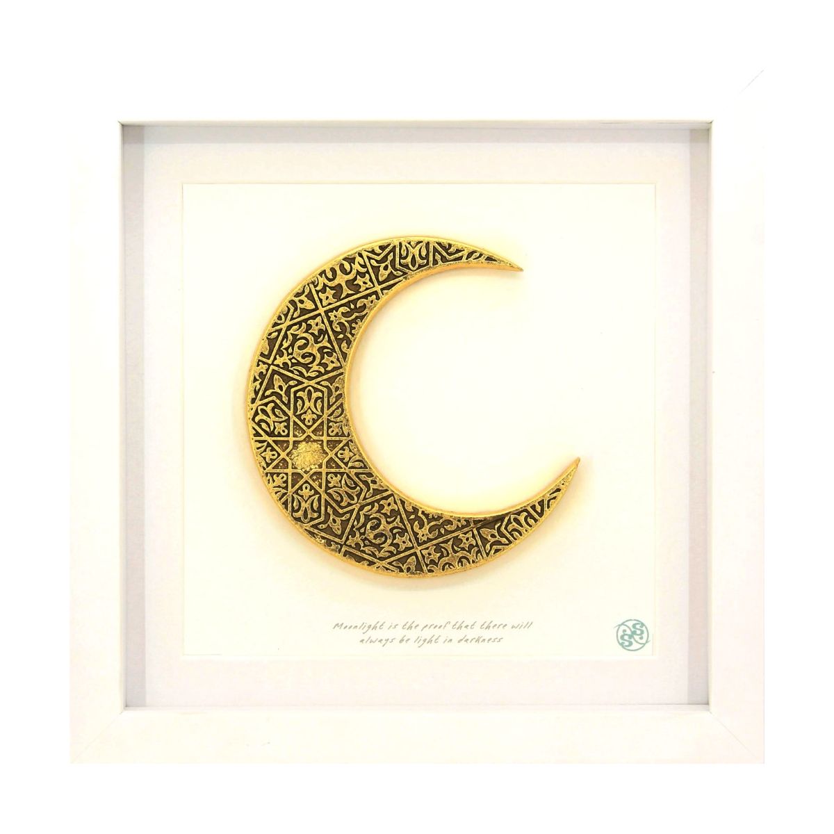 Sea & Sol Crescent Golden Moon Art Work