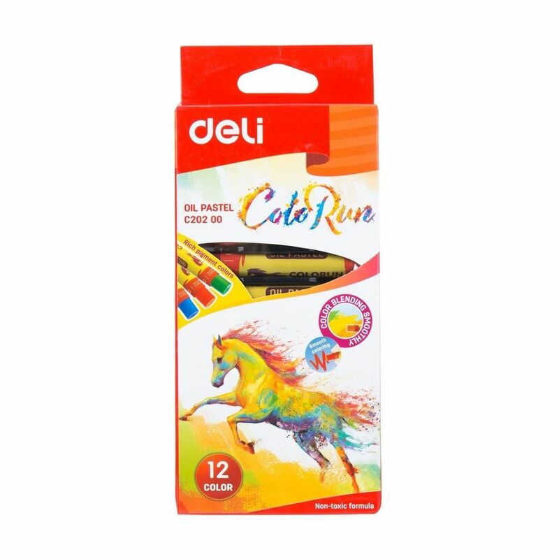 Deli Oil Pastel 12 Colors