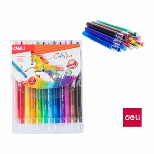 Deli Wax Twistable Crayon 12 Colors