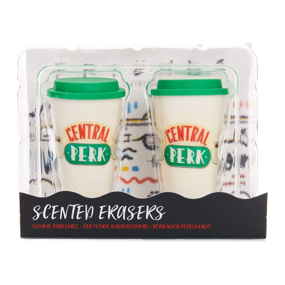 Paladone Set Of 2 Central Perk Coffee Scented Erasers