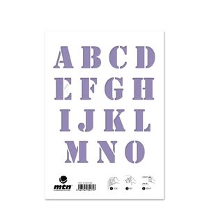 Montana Colors MTN Stencils Alphabet