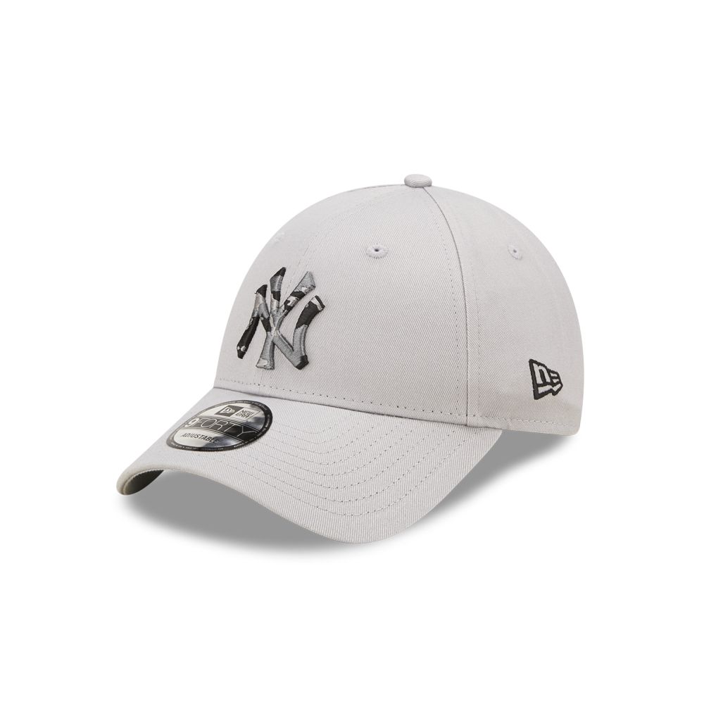 New Era MLB Seasonal Infill New York Yankees 9Forty Men's Cap - Grey (One Size)
