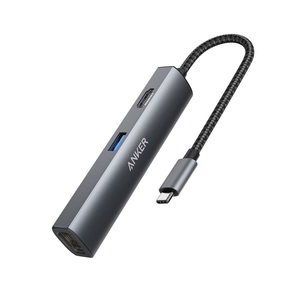 Anker Premium 5-In-1 3A 1H 1E Gray USB-C Hub