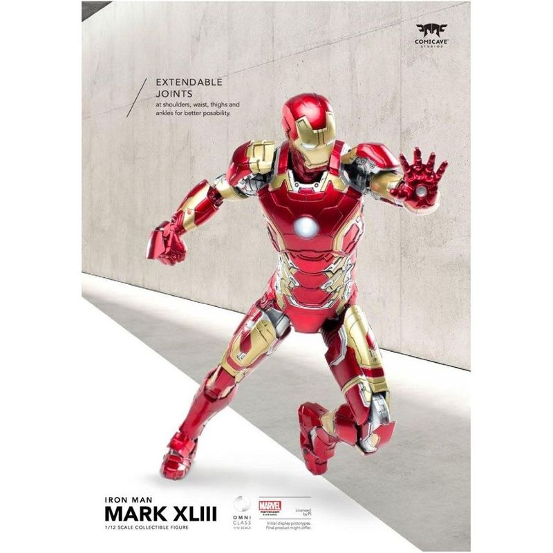 Comicave Super Alloy Iron Man MK43 1/12 Scale Figure