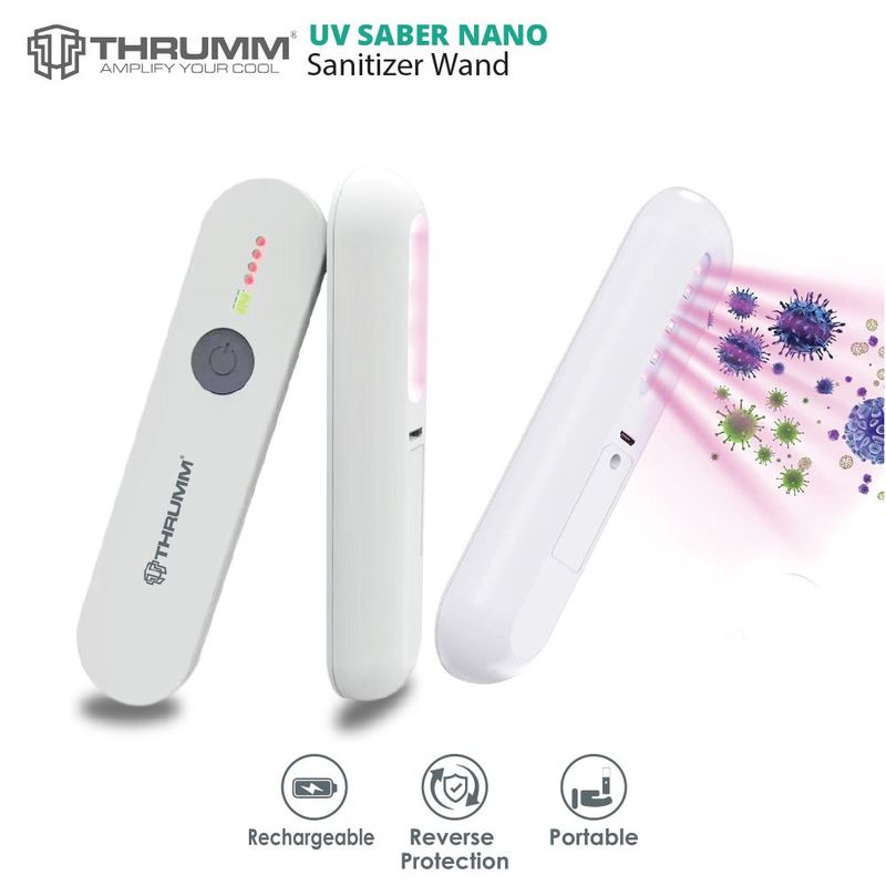 Thrumm Portable Sterilizer UV SABER NANO White