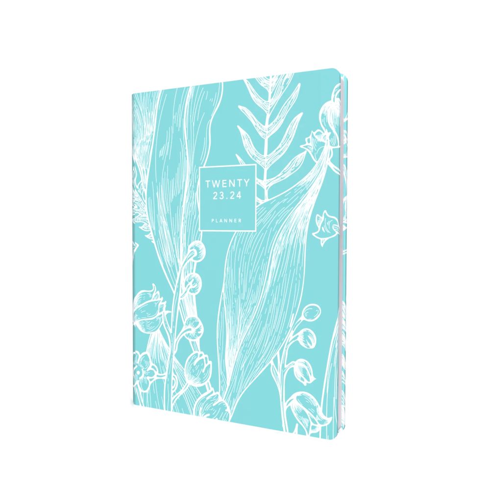 Collins Debden Tara Mid-Year 2023-2024 A5 Day-To-Page Diary - Teal
