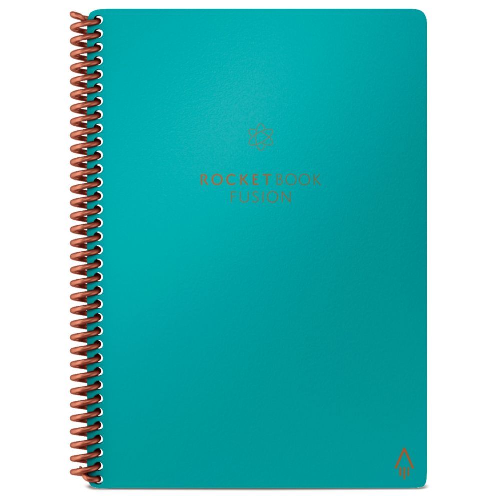 Rocketbook Fusion Executive Reusable Smart Notebook - Neptune Teal (6 x 8.8 Inch)