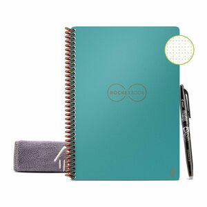 Rocketbook Core Executive Lined Reusable Smart Notebook - Neptune Teal (6 x 8.8 in)