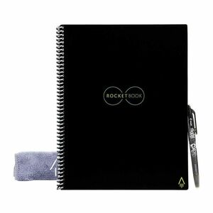 Rocketbook Core Executive Lined Reusable Smart Notebook - Infinity Black (6 x 8.8 in)