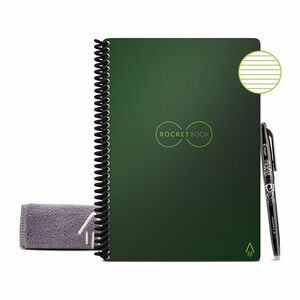 Rocketbook Core Executive Dot Grid Reusable Smart Notebook - Terresterial Green (6 x 8.8 Inch)