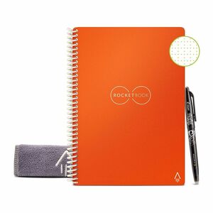 Rocketbook Core Executive Dot Grid Reusable Smart Notebook - Beacon Orange (6 x 8.8 Inch)