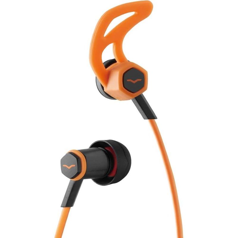 V-MODA Forza In-Ear Hybrid Sport Headphones with 3-Button Remote & Microphone Orange (For Samsung and Android Devices)