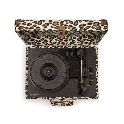 Crosley Cruiser Deluxe Portable Turntable with Built-in Speakers - Leopard