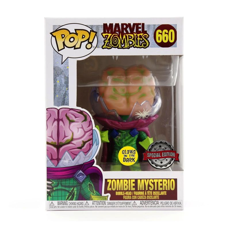 Funko Pop Marvel Zombies Mysterio Special Edition Glow In The Dark Vinyl Figure