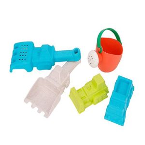 Roll Up Kids Beach Toy with Construction Vehicles (Set of 5)