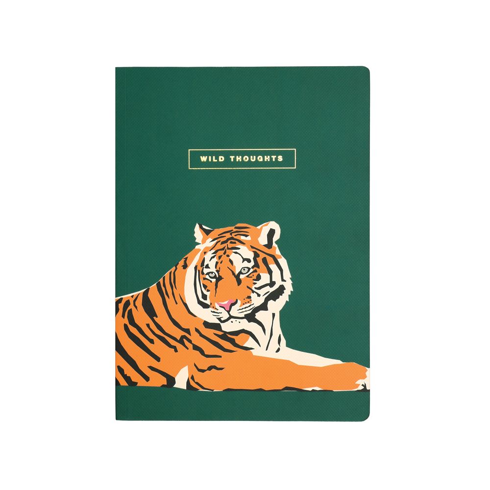 Emily Brooks B5 Notebook Tiger
