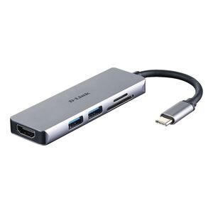 Dlink Dubm530 5-In-1 USB-C Hub HDMI Sd/Microsd Card Rd