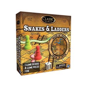 TCG Premium Wooden Snakes And Ladders