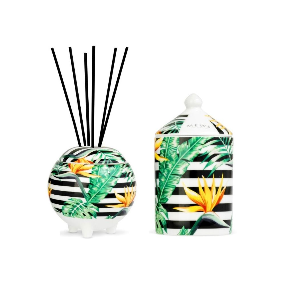Mews Birds Of Paradise Mini Gift Set 100ml Diffuser And 100ml Candle