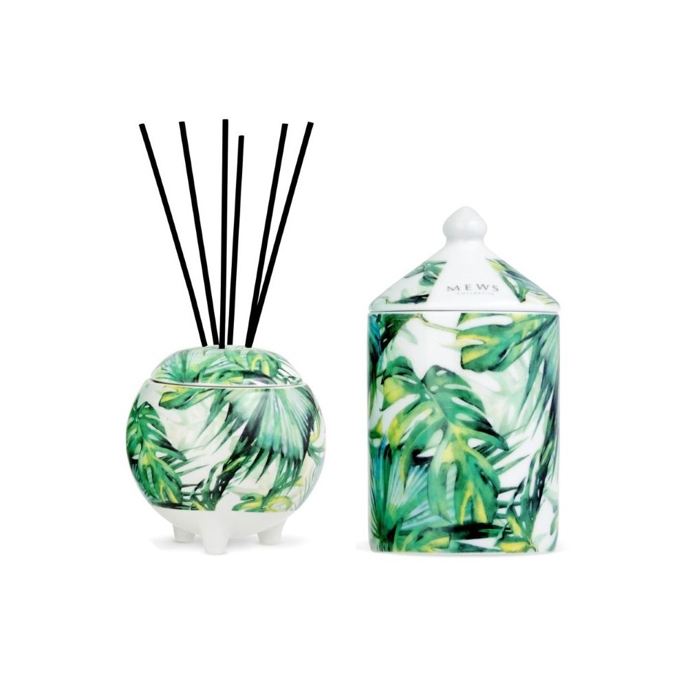 Mews Green Sage Mini Gift Set 100ml Diffuser And 100ml Candle