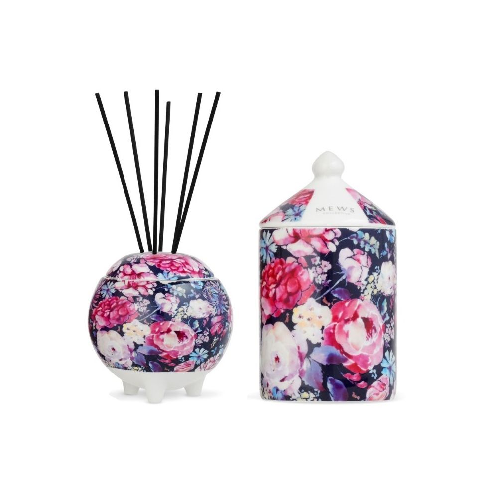 Mews Iris & Oud Mini Gift Set 100ml Diffuser And 100ml Candle