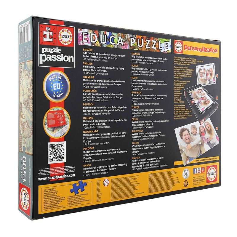 Educa Political Map of the World 1500 PCs Jigsaw Puzzle