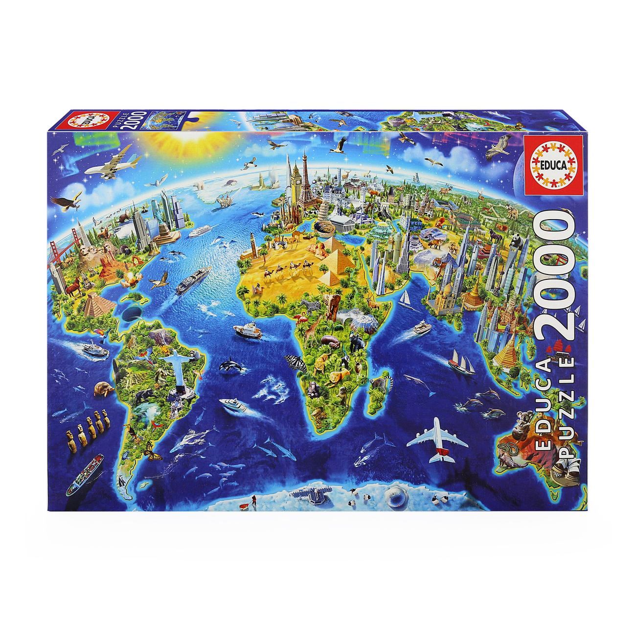 Educa World Landmarks 2000 PCs Jigsaw Puzzle