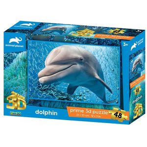 Prime 3D Animal Planet Dolphin 48 PCs 3D Jigsaw Puzzle