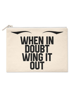 Savethepeople When In Doubt Wing It Out Make-Up Bag