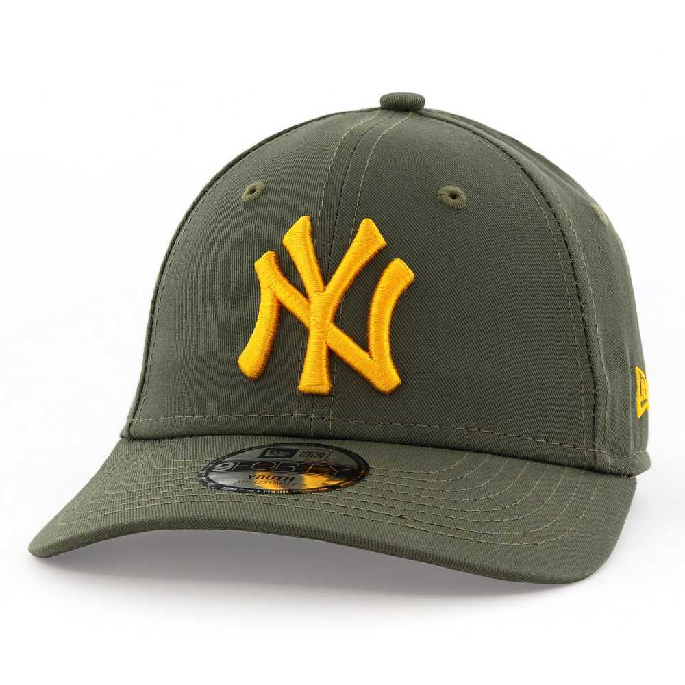 New Era League Essential New York Yankees Youth Boys Cap Green