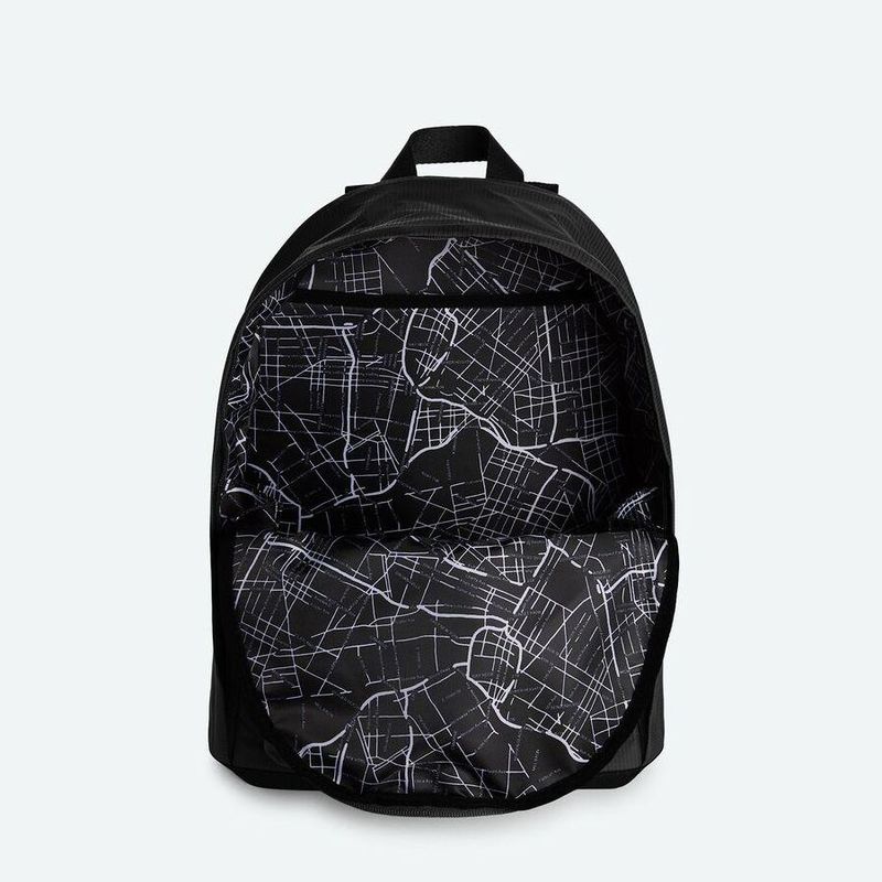 State Bags Lorimer Black/Silver Nylon Backpack