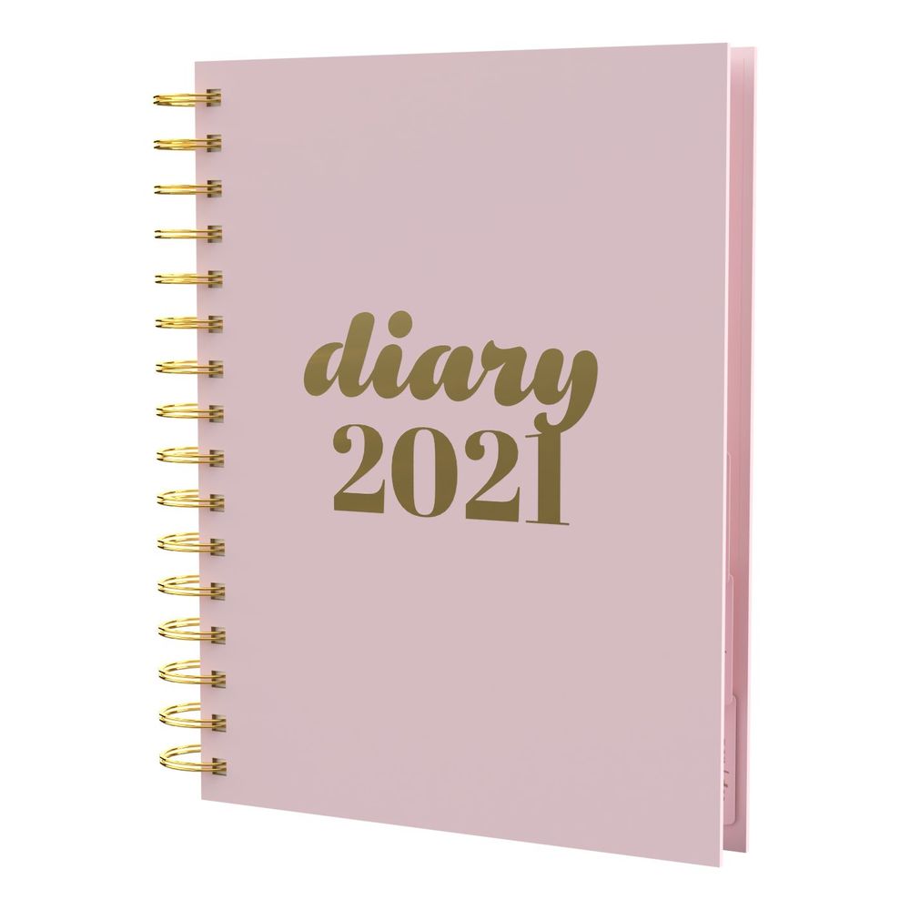 Collins Debden Scandi A5 Day to Page Pink Diary