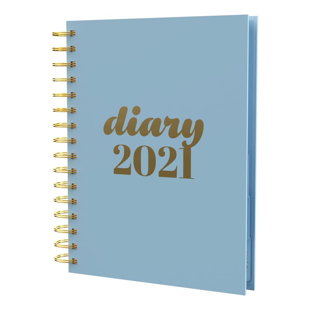 Collins Debden Scandi A5 Day to Page Blue Diary