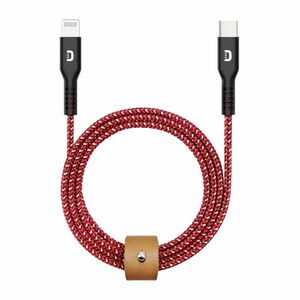 Zendure Supercord Kevlar USB C To 8 Pin Cable 1M Red