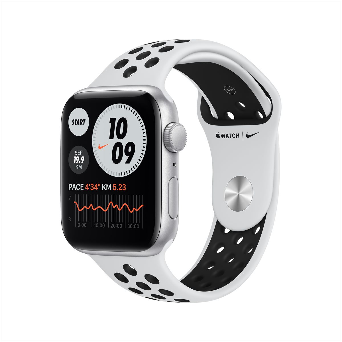 Apple Watch Nike SE GPS 40mm Silver Aluminium Case with Pure Platinum/Black Nike Sport Band