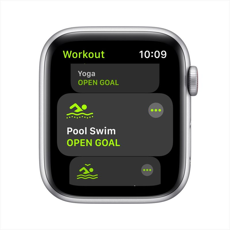 Apple Watch SE GPS + Cellular 40mm Silver Aluminium Case with Deep Navy Sport Loop